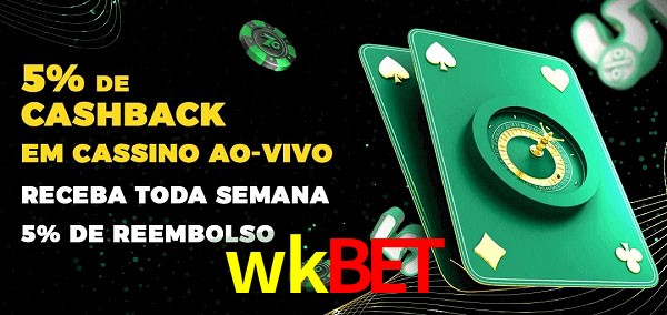 Promoções do cassino ao Vivo wkbet